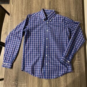 Brooks Brothers Boys Button Down nwot new never worn med medium m plaid blue red